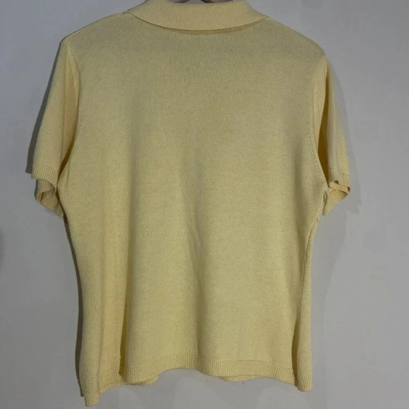 Apostrophe Canary Yellow Cardigan, Large - Picture 2 of 11